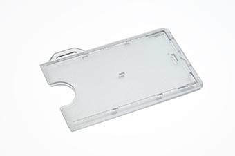 Rigid Card Holder with Slot and Key Ring